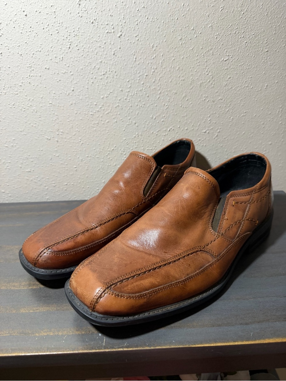 Men's Slip-On Leather Dress Shoes - Nunn Bush size 10.5